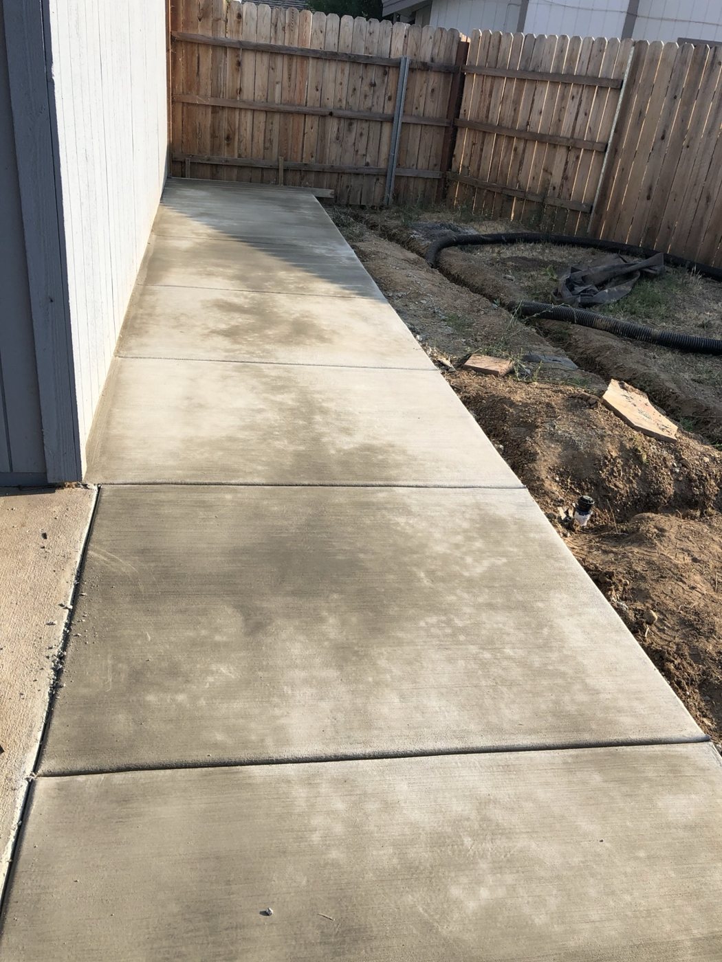 Concrete walkway project